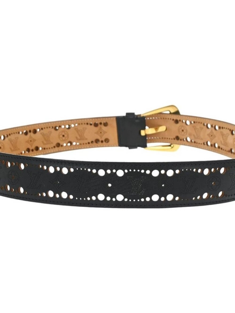 Louis Vuitton Black Nomade Phoenix Punching Belt - Picture 2 of 15